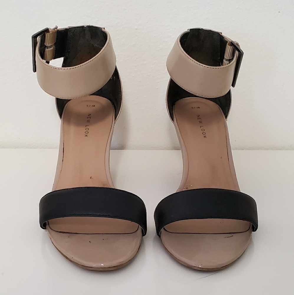 Color Block Wedge Heels